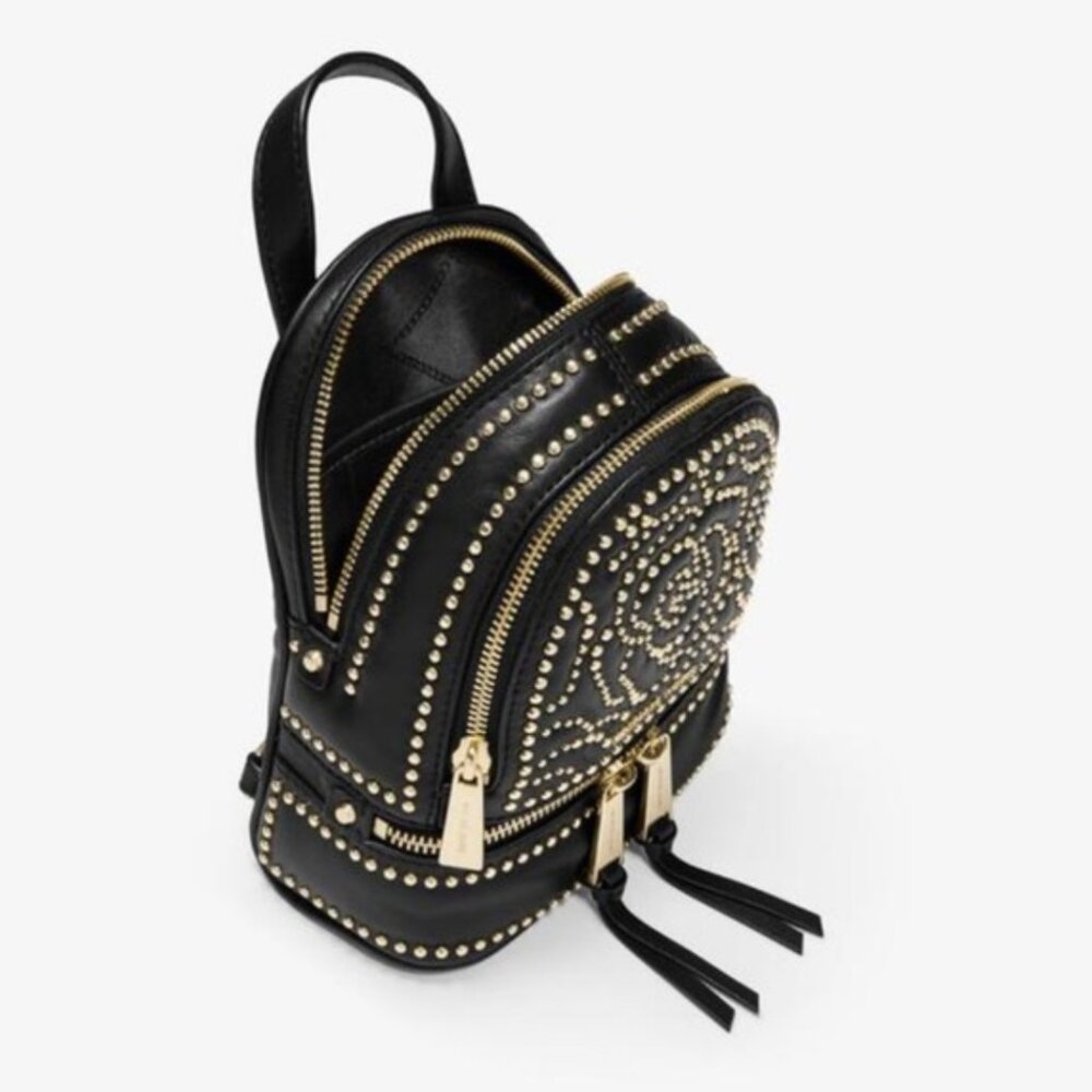 Michael Kors RHEA Gold Studded Rose Backpack